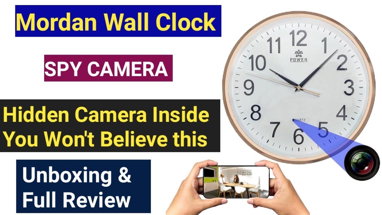 Best wall Clock Spy Camera 2025 | Secret Surveillance| Wall Clock Spy Camera with WiFi |Full Review