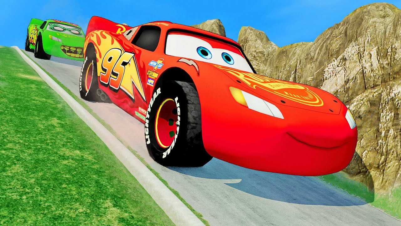 САМАЯ БОЛЬШАЯ МАШИНА PIXAR В МИРЕ! против DOWN OF DEATH в BeamNG.drive