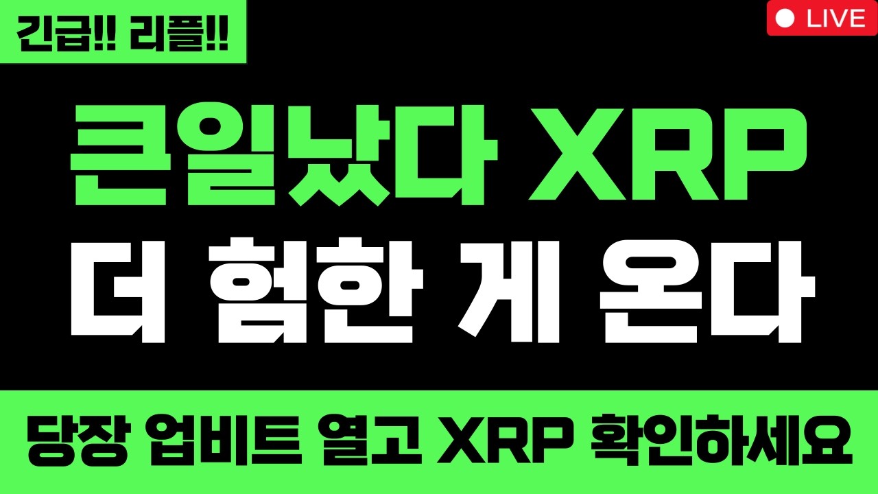 리플 정말 미쳤습니다 큰일났다 XRP 더 험한 게 온다 고용보고서 부활절 휴장 당장 업비트 열고 XRP 확인하세요 그래도 XRP 무조건 올라요 #엑스알피 #리플코인 #엑스알피전망