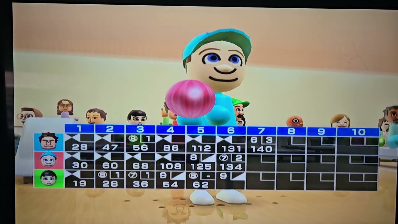 I play as Wreck it Ralph, Fix it Felix and Vanellope on Wii Sports Bowling