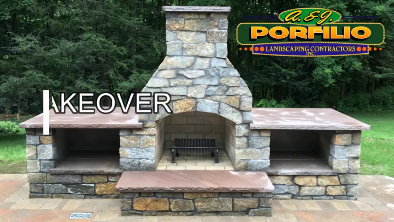 Backyard Make-Over - How we build a Fireplace, Outdoor Kitchen, Patio, Steps and More