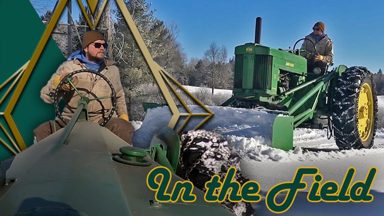 Plowing Snow with a 1950s John Deere 70 | In the Field