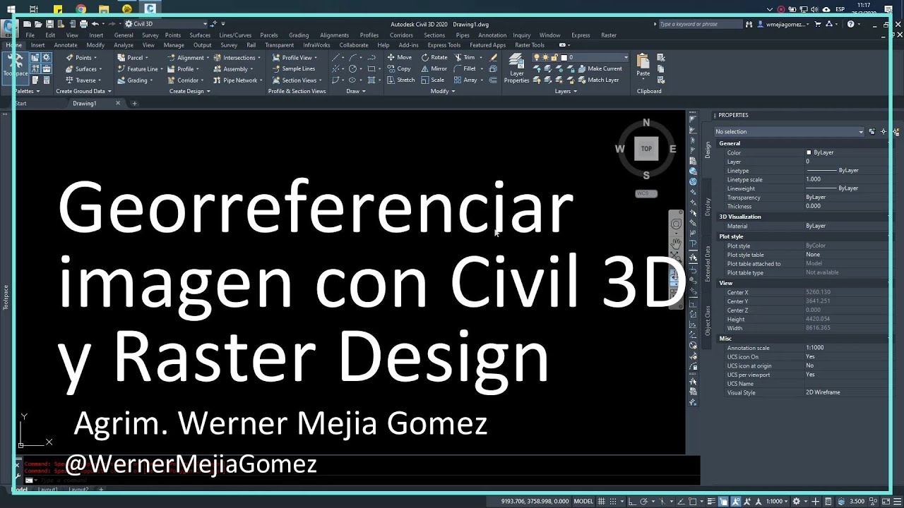 Georreferenciar imagen con Autodesk Civil 3D y Raster Design
