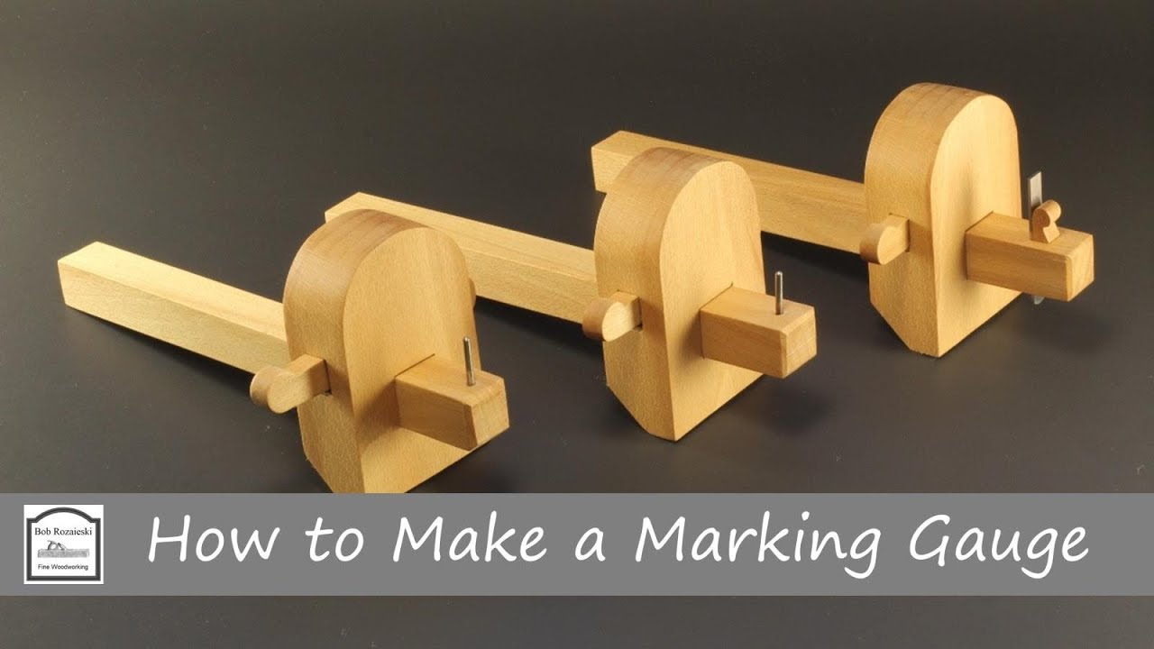 How to Make a Marking Gauge with Hand Tools - Hand Tool Woodworking
