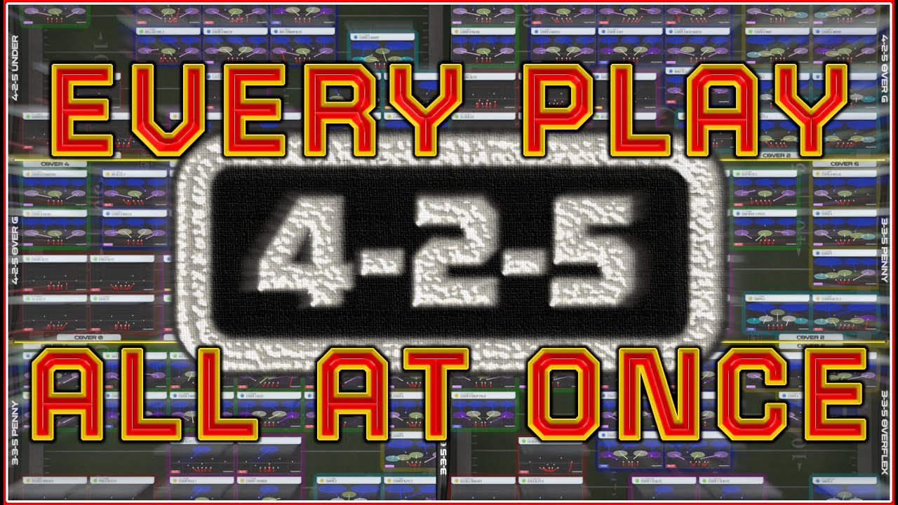 4-2-5 Playbook Play Sheet Build - Defense - EA Sports College Football 26 Ultimate Team