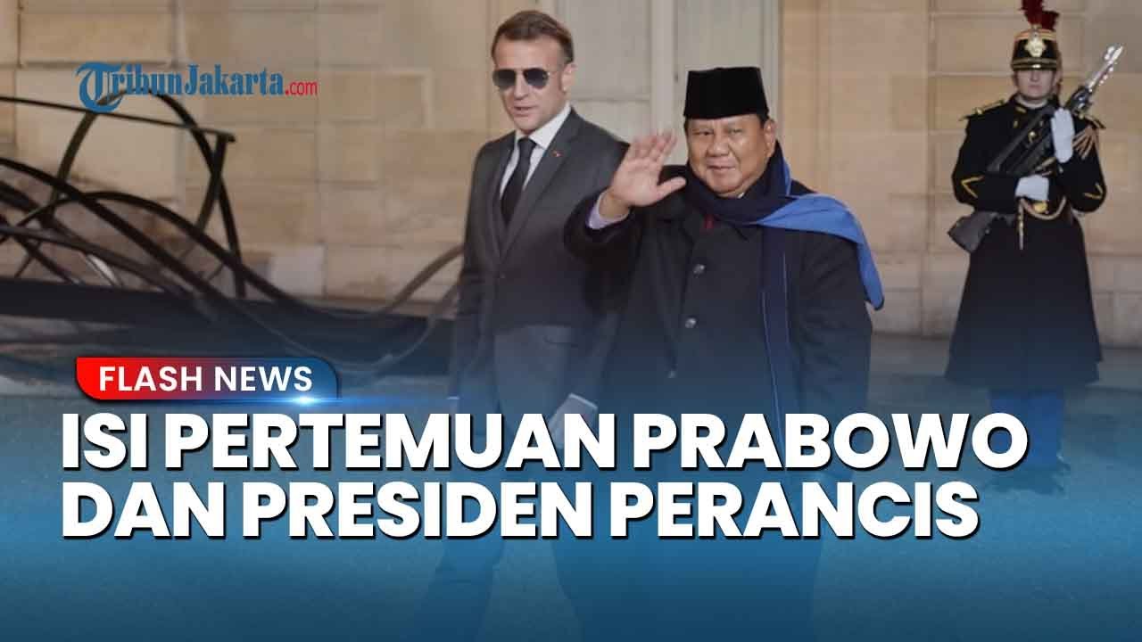Ini yang Dibahas Prabowo dan Presiden Perancis Emmanuel Macron saat Bertemu di Paris