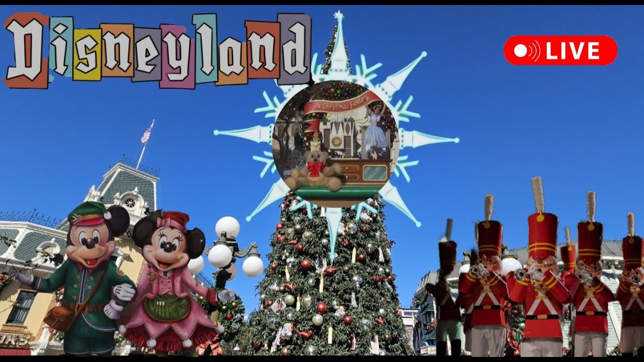 DISNEY Holiday Fun Parade Shows Rides #livestream