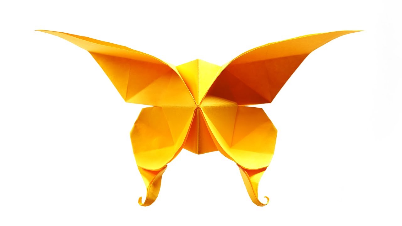 Origami Butterfly (Evi Binzinger) - Paper Folding / Papier Falten / 종이접기 - Paper Crafts 1101 おりがみ