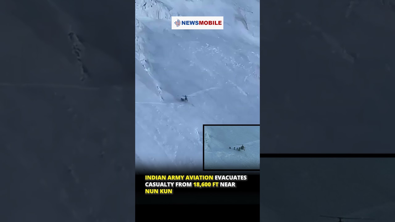 Indian Army Aviation Evacuates Casualty From 18,600 Ft Near Nun Kun in Ladakh