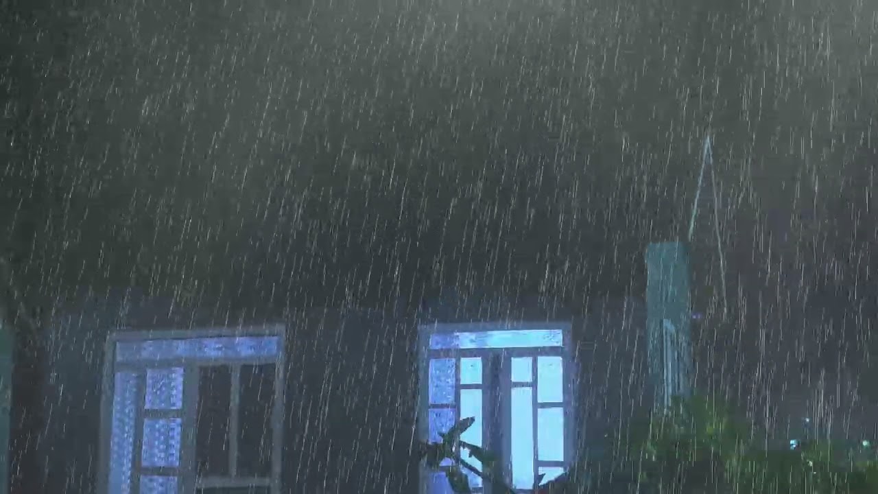 Heavy Rain On Rooftop, Relaxing Rain Sounds For Sleeping, Rain No Thunder, Rain On Rooftop