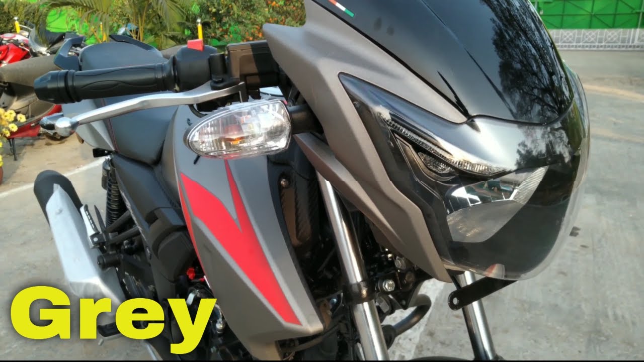 Tvs rtr 160 matt grey Colour bs6 fi abs walk around in pure 4k 2020