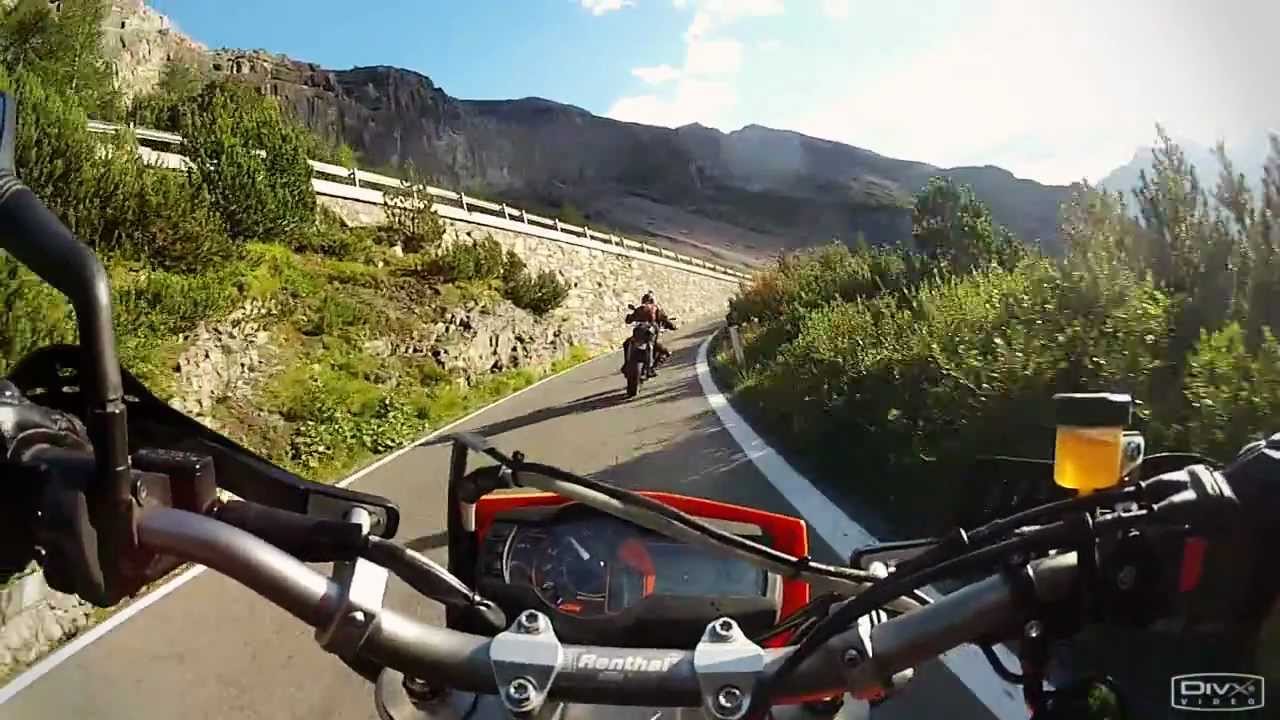 Insane Supermoto Ride on Stelvio Pass [uphill]