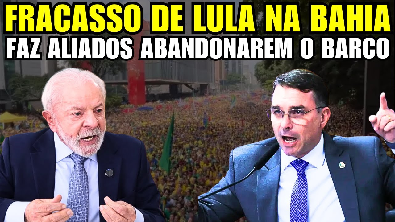 Após FRACASSO na Bahia, Lula ENLOUQUECE e até aliados abandonam o barco!
