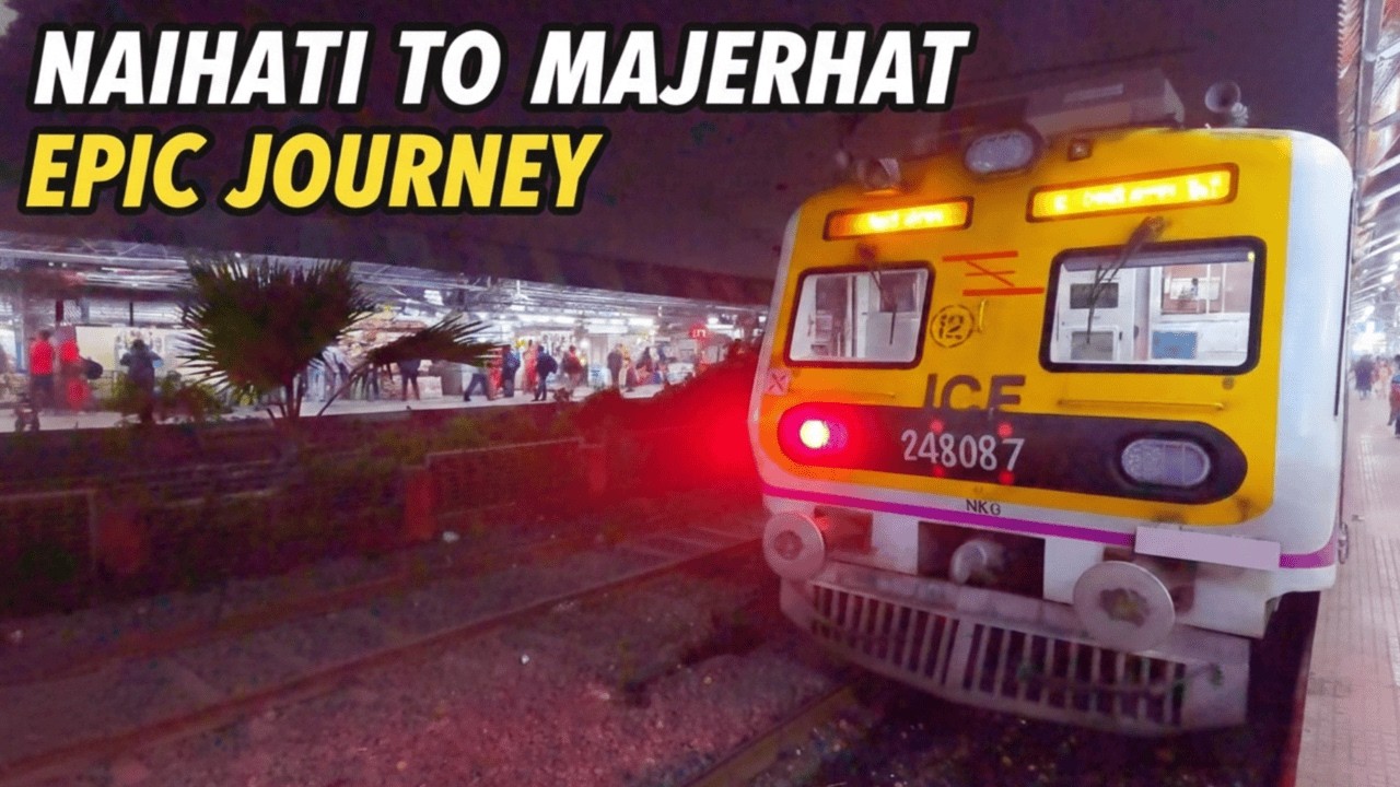A Full Adventurous Journey In 30154 Naihati Majerhat Local With Legendary Crossings & Overtakes