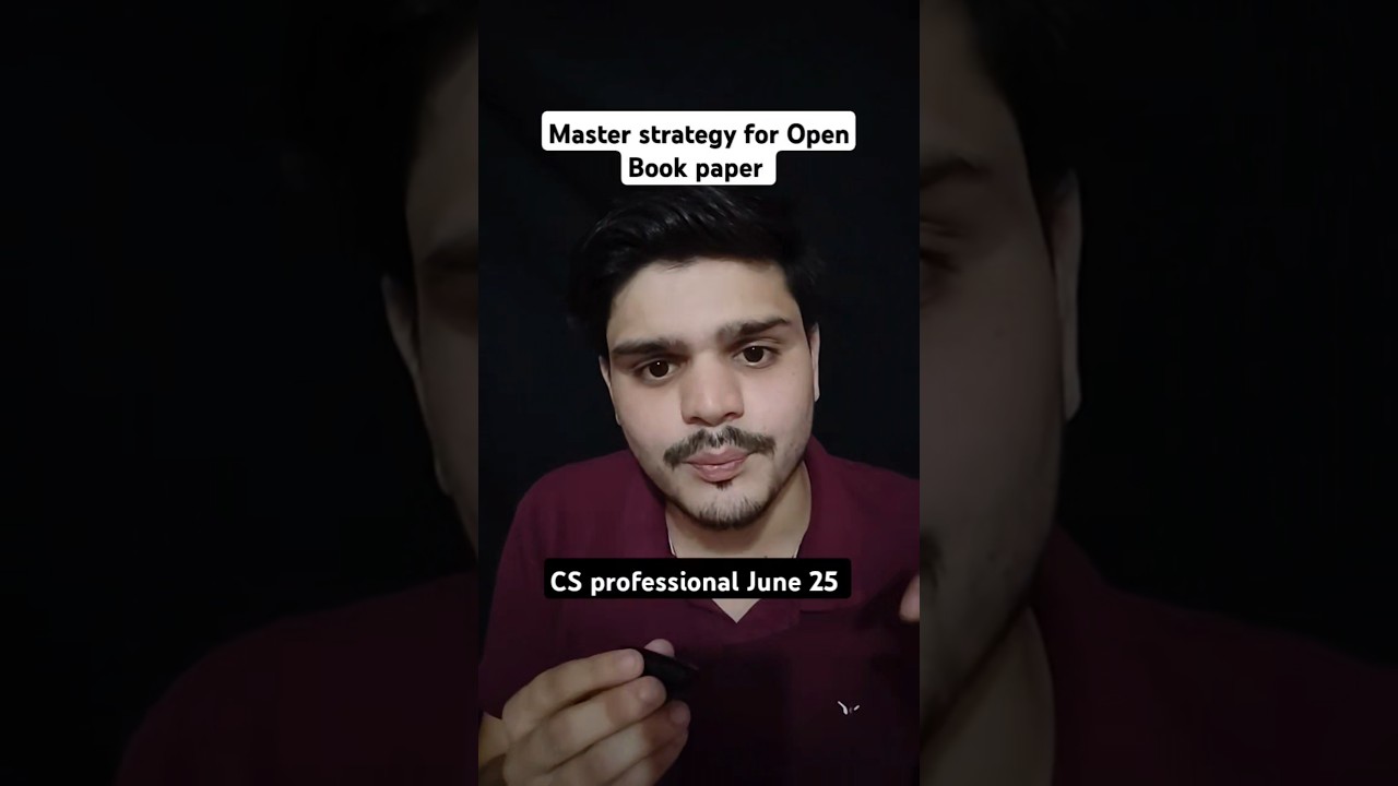how to clear an open book paper in CS professional June 25 Exams| Mohammad Akhtar | #cs #shorts #cs