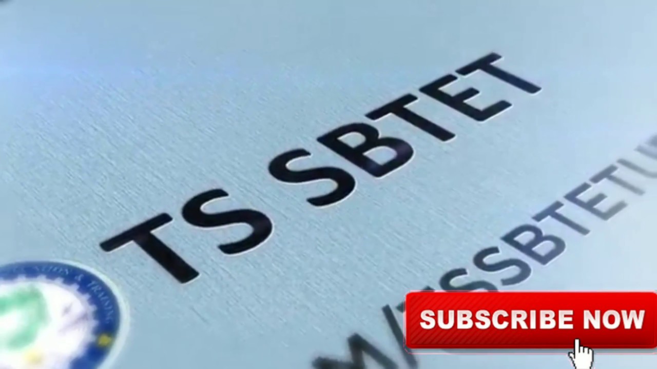 TS SBTET UPDATES channel intro