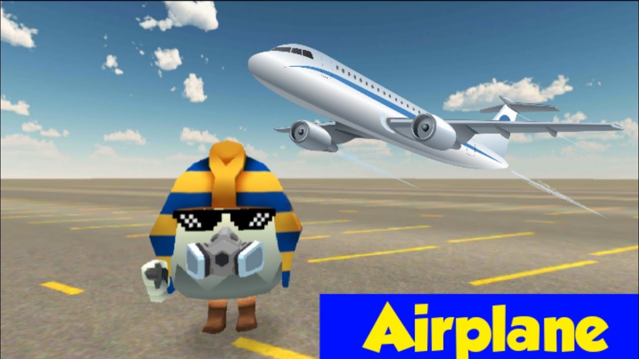 Airplane in chicken gun | Chicken gun | Dragon Dude