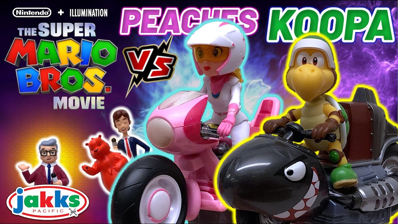 PEACH Kart vs KOOPA Kart - Super MARIO BROS: La Película | Colección de Vehículos - TOY SHOTS (2026)