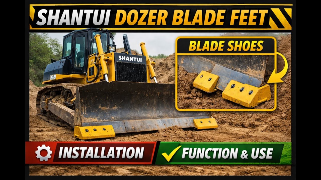 Shantui Dozer Blade Feet Working Video | Earthmoving Efficiency