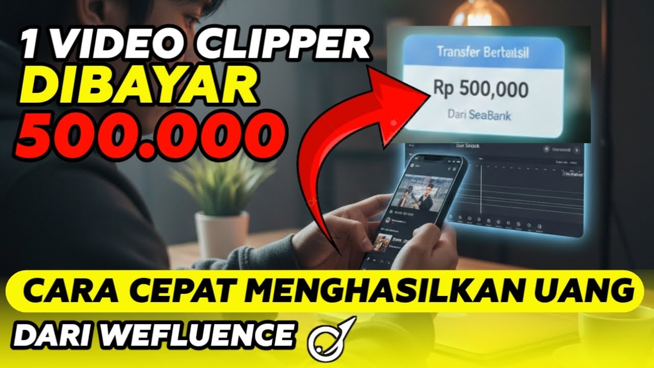 Cara Menjadi Clipper Untuk Pemula Lewat Wefluence. Cara Monetisasi Clipper Ini Jarang Dibahas