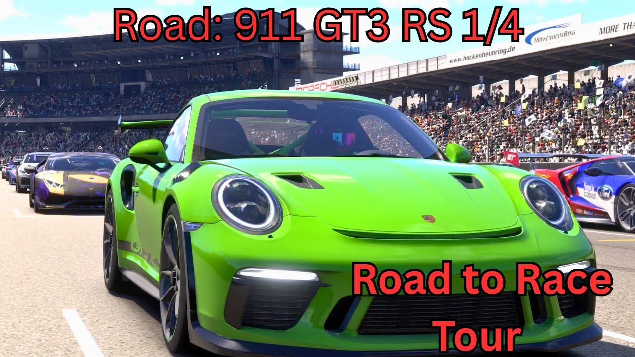 Hockenheimring | Road: 911 GT3 RS (1/4) | Moza R3 Gameplay