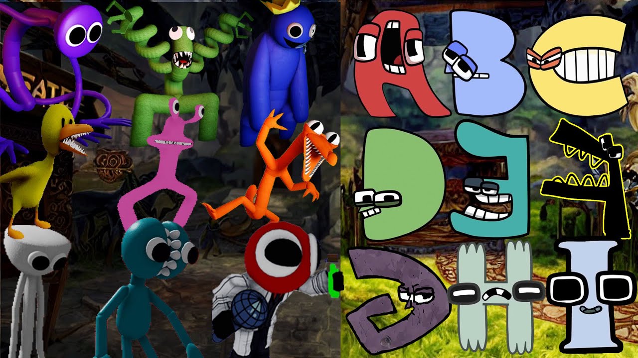 Alphabet Lore Vs All Rainbow Friends Sings Friends To Your End | Alphabet Lore ABCDEFGHI x ROBLOX