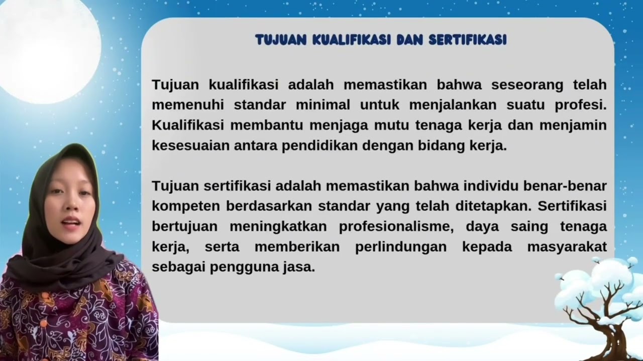 Kualifikasi dan sertifikasi 