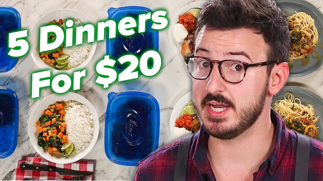 I Tried To Make 5 Dinners For 2 For Only $20 &bull;&nbsp;Tasty