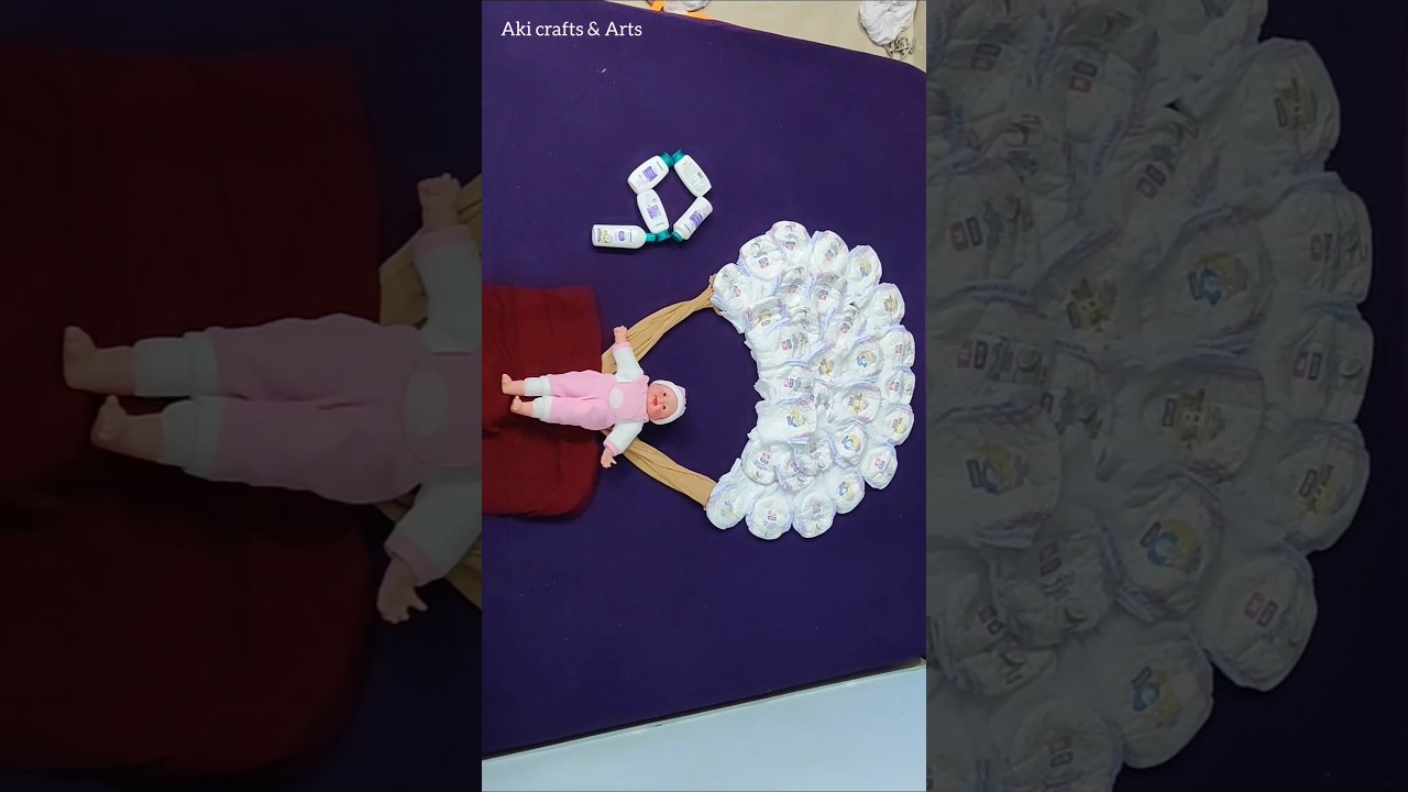 9th month baby photoshoot ideas | diapers theme ideas | #viral#trending#different#shorts