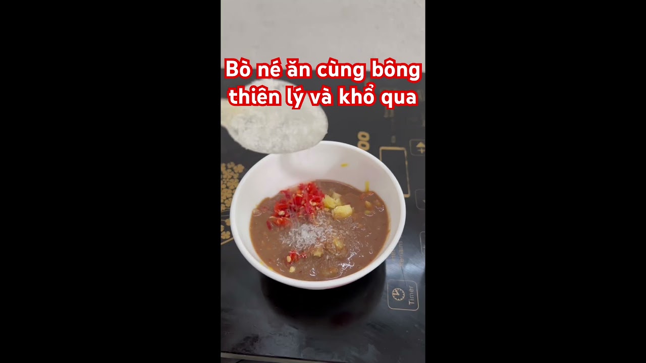 Bò né ăn cùng với bông thiên lý và khổ qua chấm mắm nêm nữa là ngon hết sảy #xuhuongyoutube #food #.