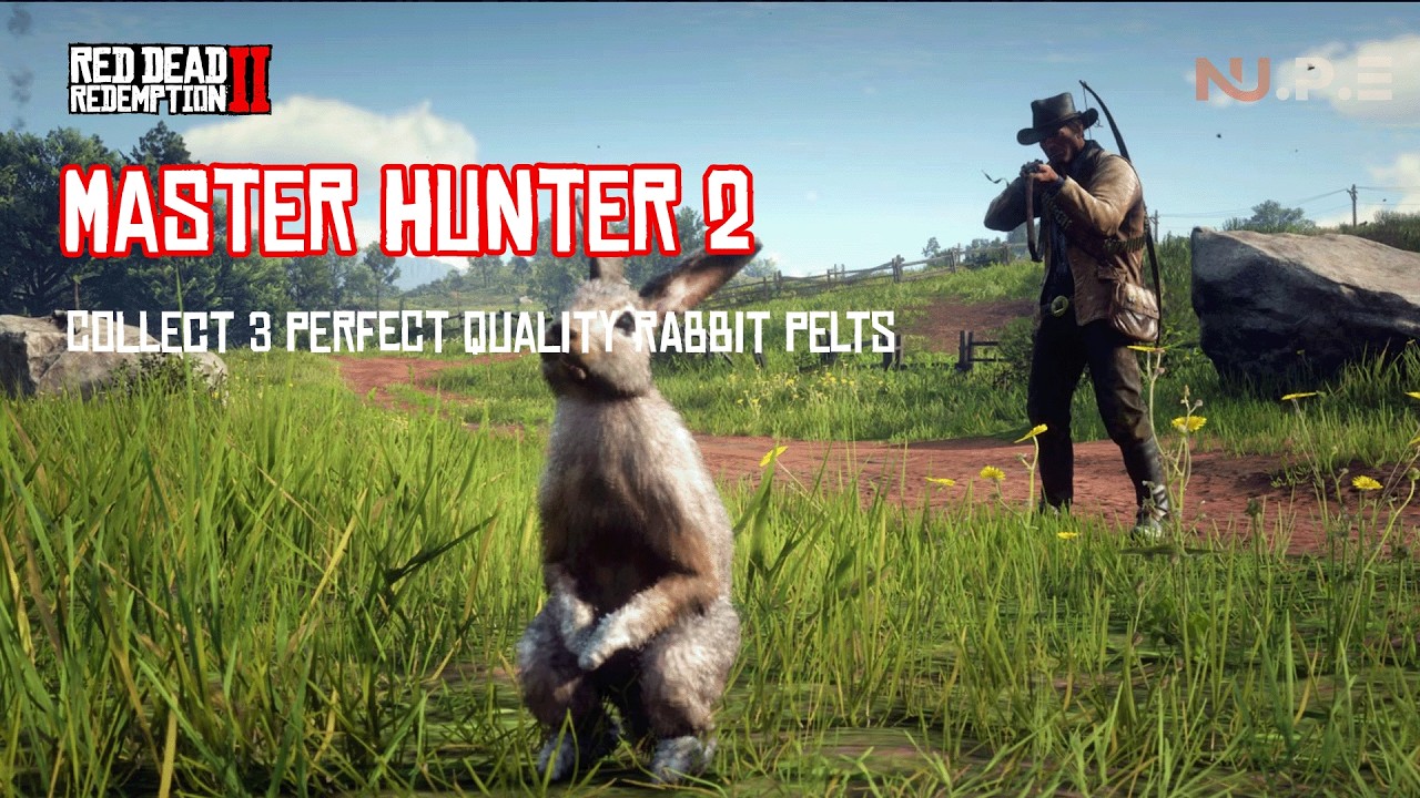 RDR2 -  [challenges]  Master Hunter 2  / Collect 3 perfect quality rabbit pelts