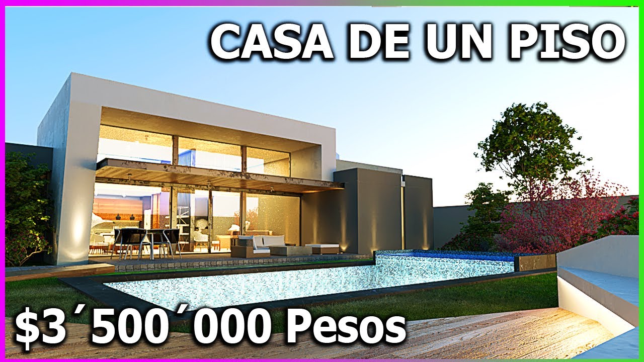 HERMOSA CASA DE UN PISO CON ALBERCA 4 RECAMARAS 311m2