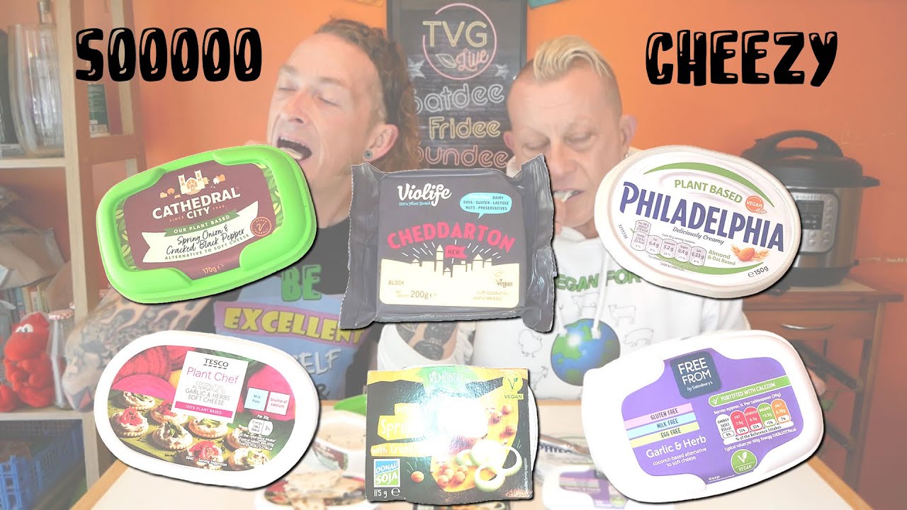 EPIC VEGAN CHEEZE TASTE TEST - TVG Are Soooo Cheezy