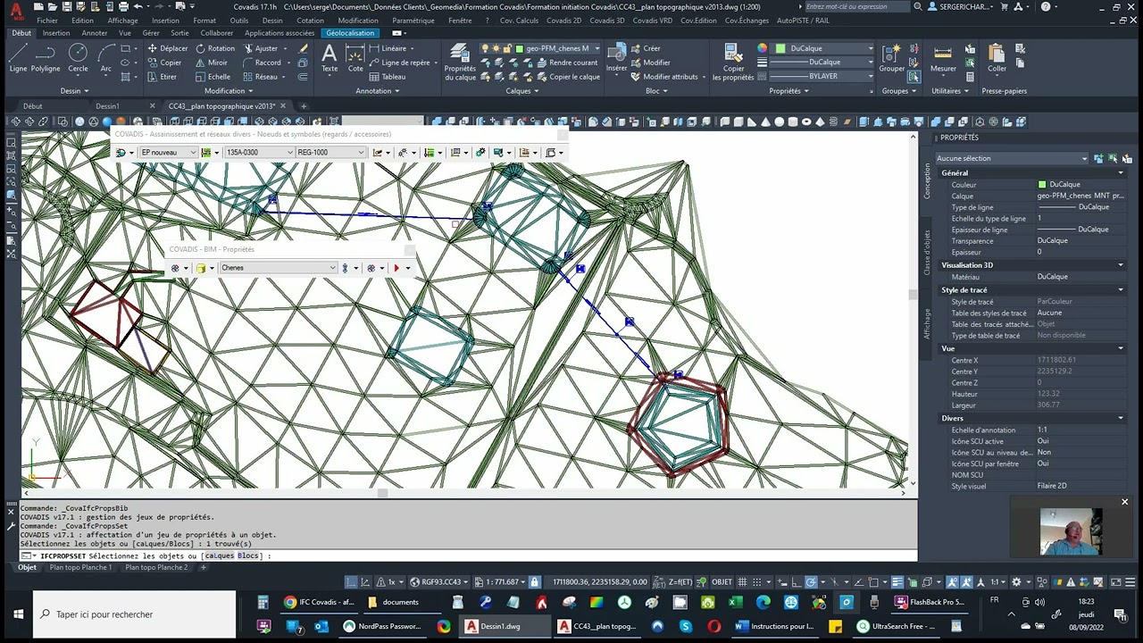 Exportation BIM/IFC avec Covadis