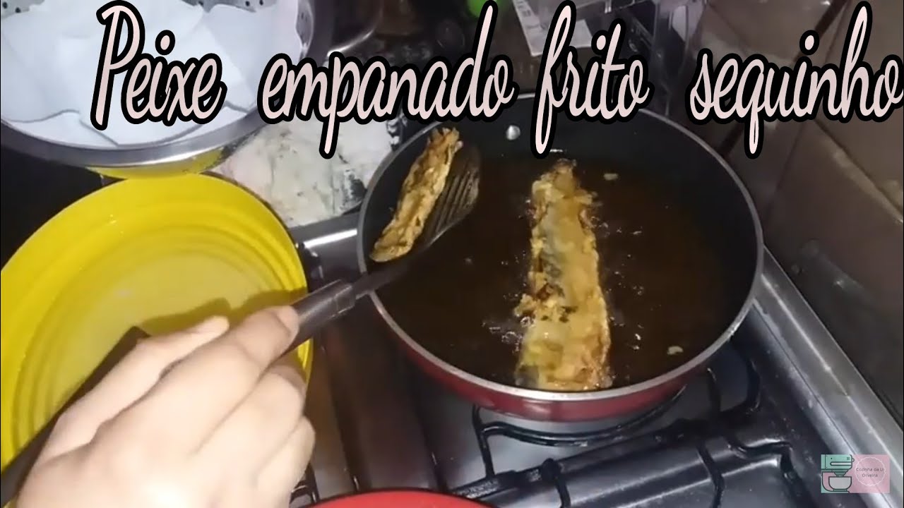 Peixe frito empanado sequinho !