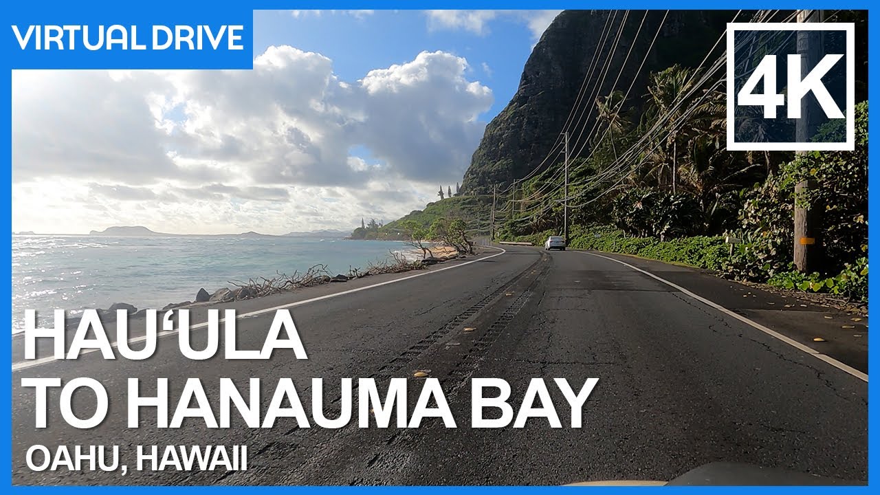 Hauula to Hanauma Bay Scenic Virtual Driving Tour - 4K Oahu Hawaii Island Drive