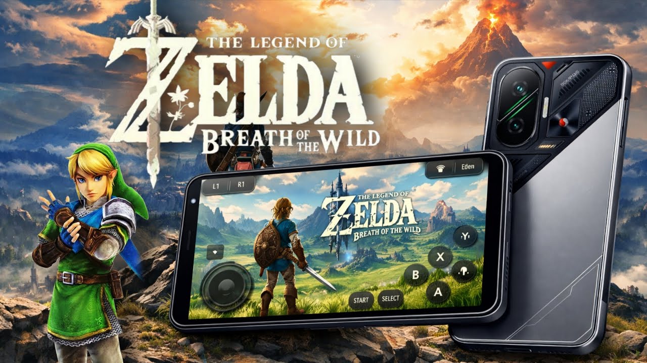 Legend of Zelda BOTW on POCO F7 😱 | Eden Emulator + Turnip Drivers Gameplay Test