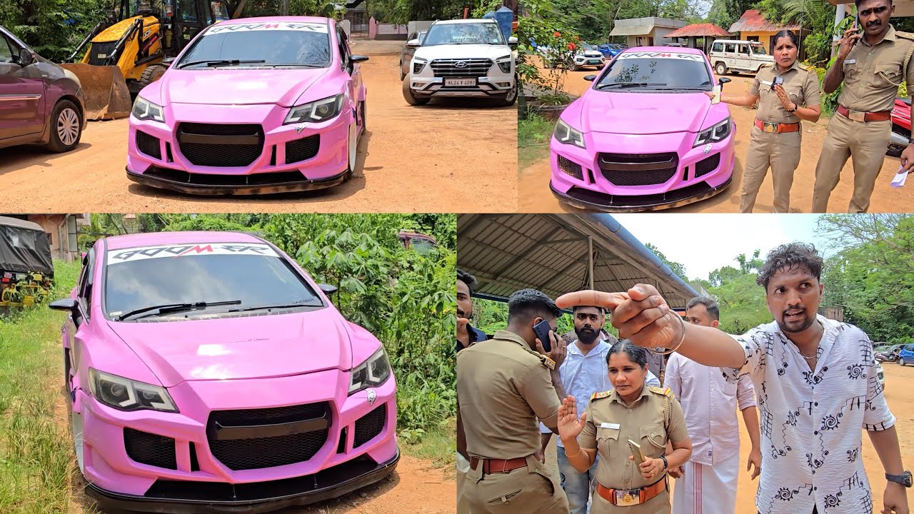 നമ്പർ പ്ലേറ്റില്ല.. അടിമുടി ആൾട്ടറേഷൻ.. കാർ കൈയോടെ പൊക്കി MVD