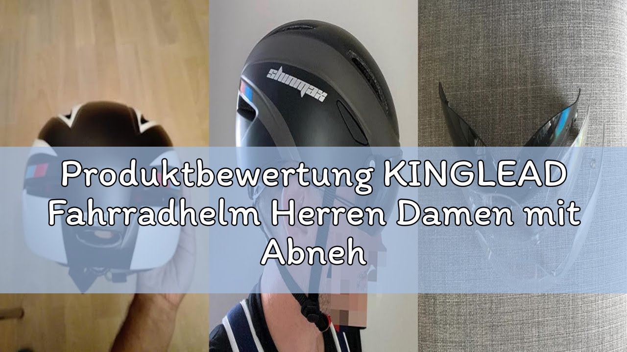Produktbewertung KINGLEAD Fahrradhelm Herren Damen mit Abnehmbarem Magnetischem Visier, Ultraleichte