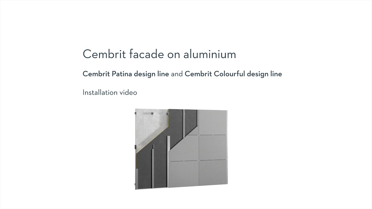 Cembrit UK Facade Boards installation   Aluminium Applications