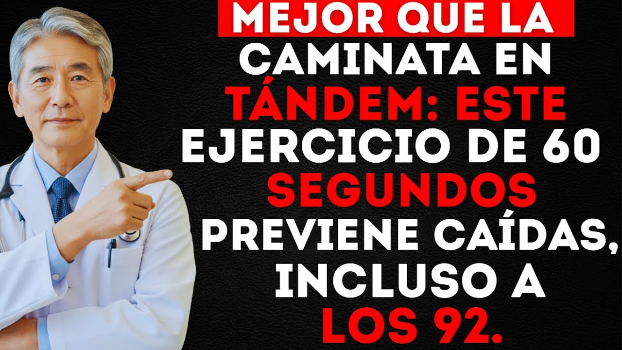 Mejor que la caminata en tándem: un ejercicio en casa para prevenir caídas y mejorar el equilibrio.