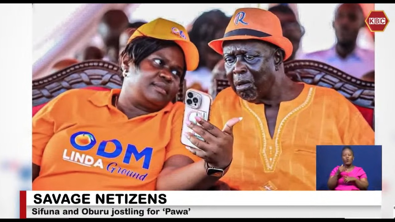 Sifuna and Oburu jostling for ‘Pawa’ I Savage netizen