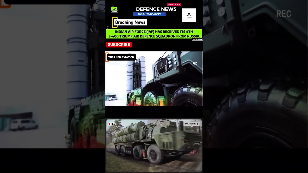 4th S-400 Triumf Missile Squadron Arrives in India from Russia🔥Pakistan & China Tension Rises | 2026