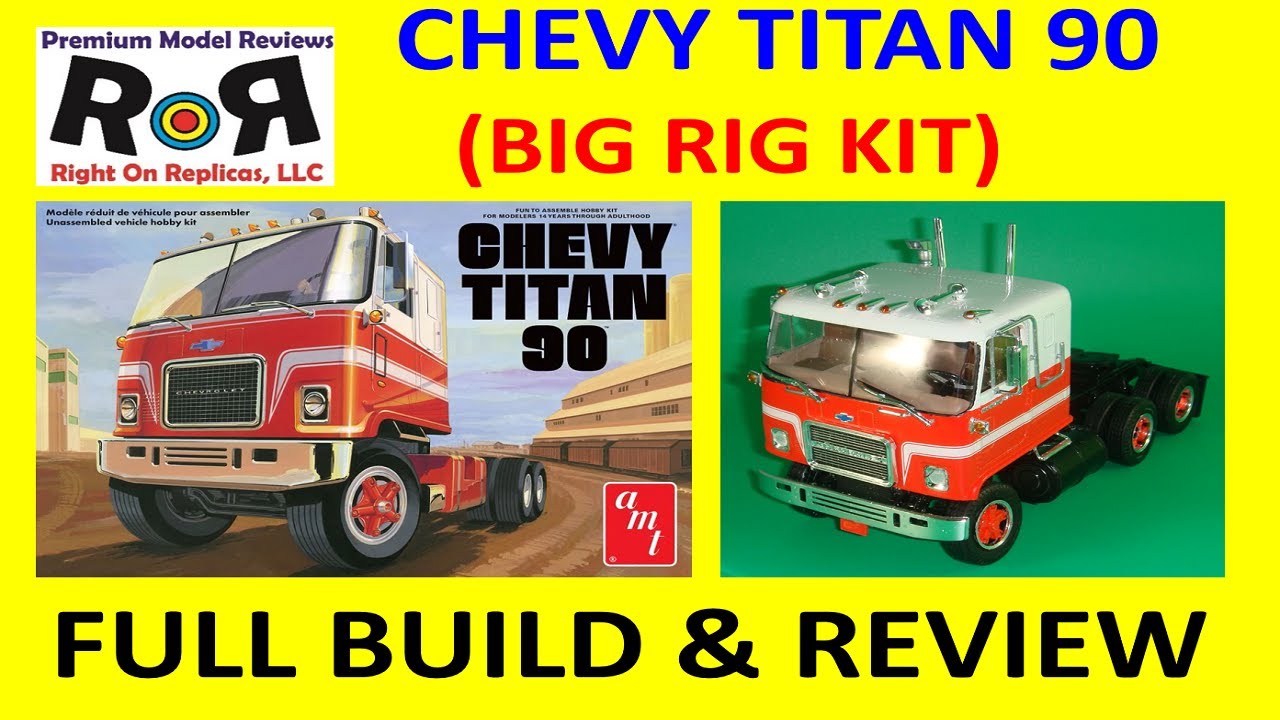 Chevy Titan 90 масштаб 1:25 AMT Kit 1417 — полная сборка и обзор