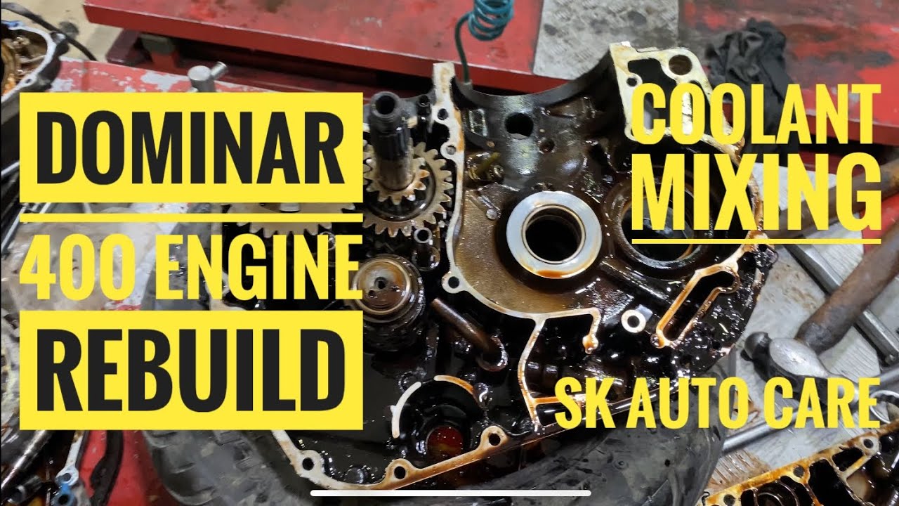 Dominar 400 Engine Rebuild | Dominar Engine Overhaul | Coolant Mixing in oil