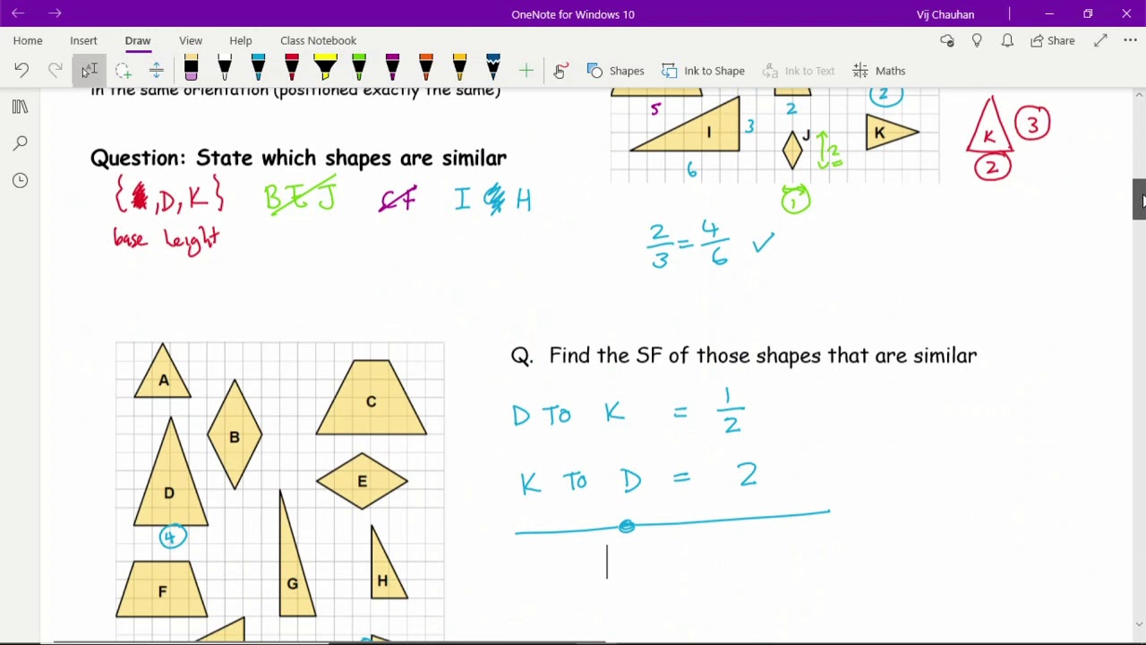 KS3/GCSE Maths - Similarity 1 (Similar Triangles/Shapes)