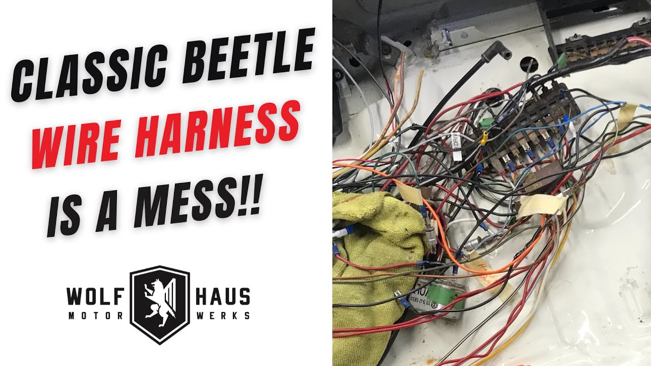 Classic VW Wiring Harness Repair and Clean Up