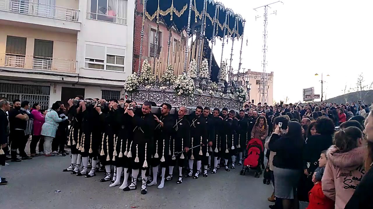 Virgen de los Dolores. Placeta el puente Loja. Jueves Santo 2018
