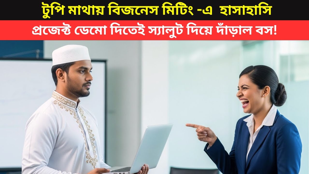 টুপি মাথায় বিজনেস মিটিং-এ আসায় হাসাহাসি