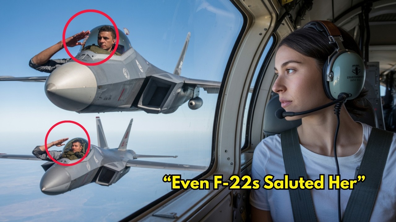 She Was Just in Seat 13F — Until Two F-22 Fighters Pulled Up Beside the Plane and Saluted Her